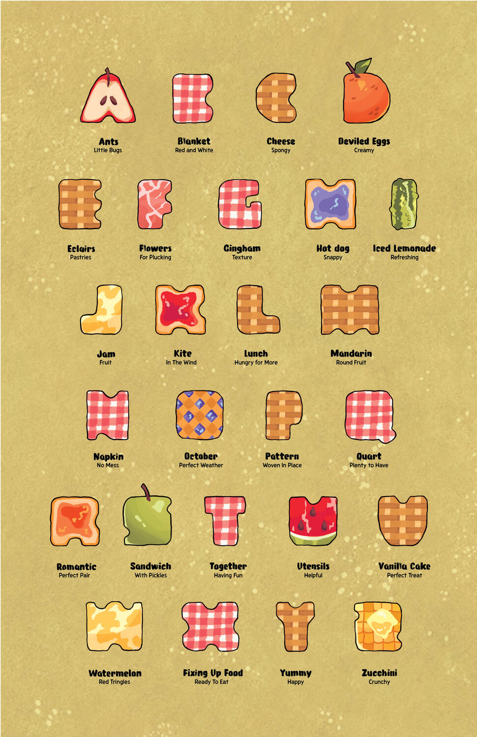Picnic Alphabet Picnic Alphabet